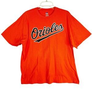 Majestic Fanatics Orange Baltimore Orioles Official Logo T-Shirt Mens XL